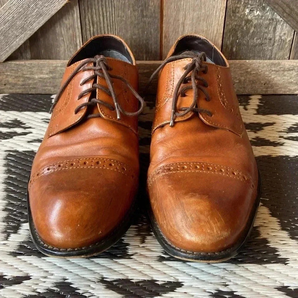 Stacy Adams | Prescott Cap Toe Lace Up Dress Shoes - Picture 3 of 12